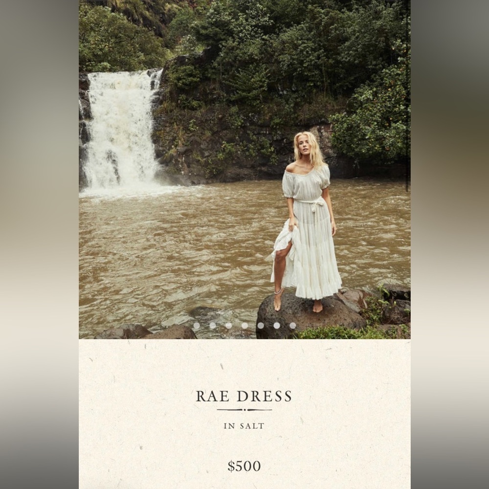 Doen rae dress in salt, white bridal
